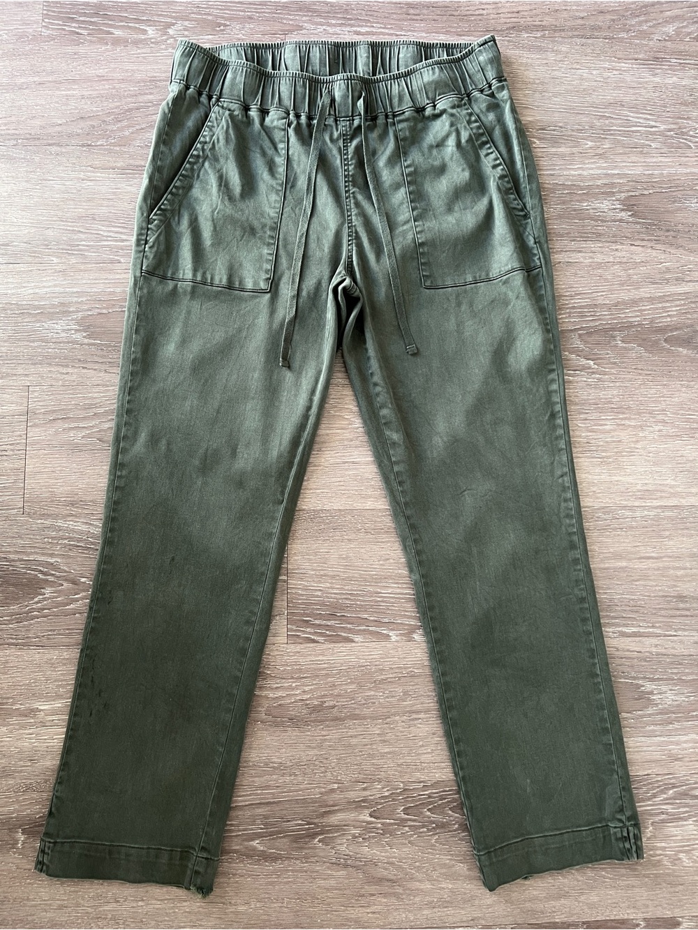 Buffalo David Bitton Olive Tencel Pull-On Straight Leg Pants M